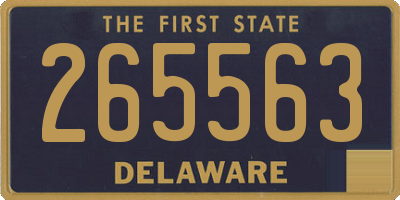 DE license plate 265563