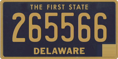 DE license plate 265566