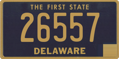 DE license plate 26557