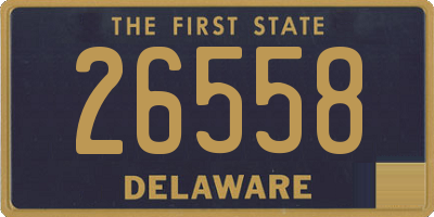 DE license plate 26558