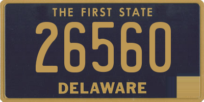 DE license plate 26560