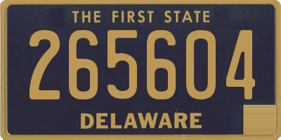DE license plate 265604