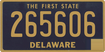 DE license plate 265606
