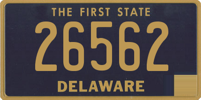 DE license plate 26562