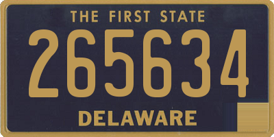DE license plate 265634