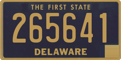 DE license plate 265641