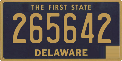 DE license plate 265642