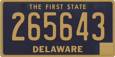 DE license plate 265643
