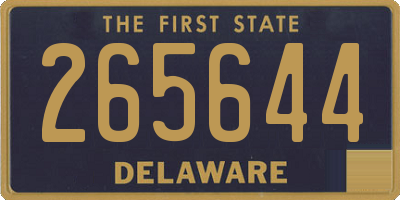 DE license plate 265644
