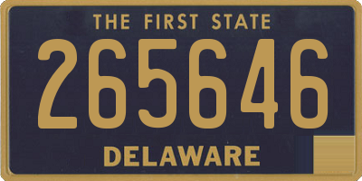 DE license plate 265646