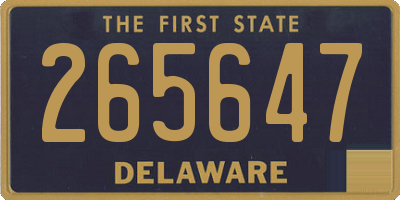 DE license plate 265647