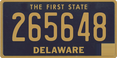 DE license plate 265648