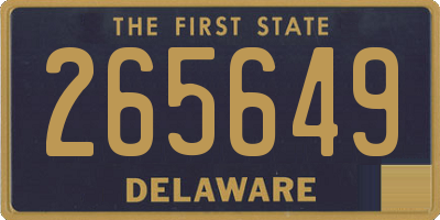 DE license plate 265649