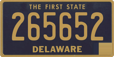 DE license plate 265652
