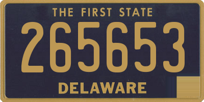 DE license plate 265653