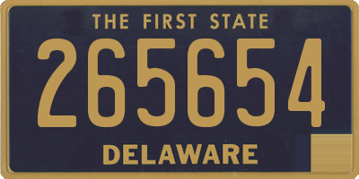DE license plate 265654
