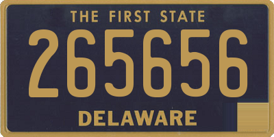 DE license plate 265656