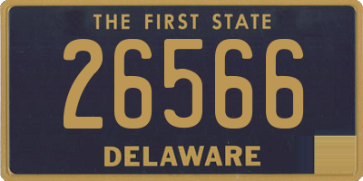 DE license plate 26566