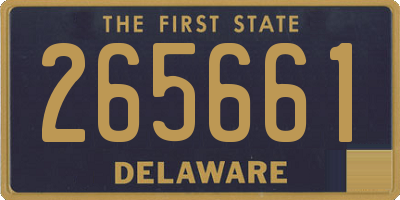 DE license plate 265661