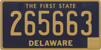 DE license plate 265663