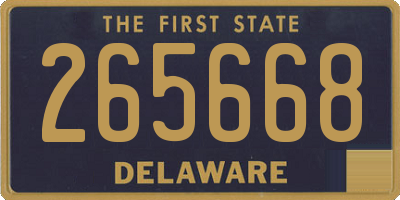 DE license plate 265668