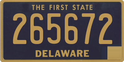 DE license plate 265672