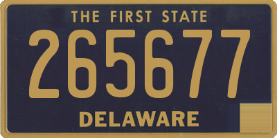 DE license plate 265677