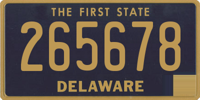 DE license plate 265678