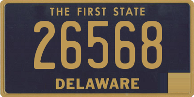 DE license plate 26568