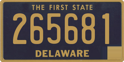 DE license plate 265681