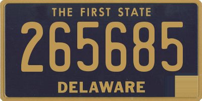 DE license plate 265685
