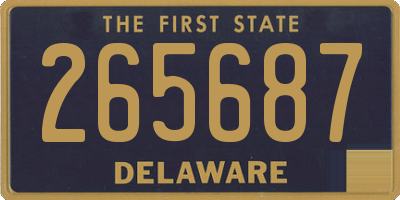 DE license plate 265687
