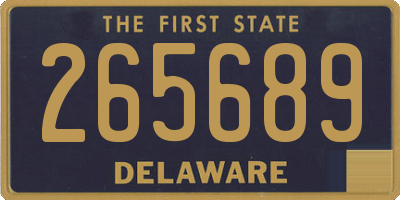 DE license plate 265689