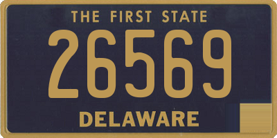 DE license plate 26569