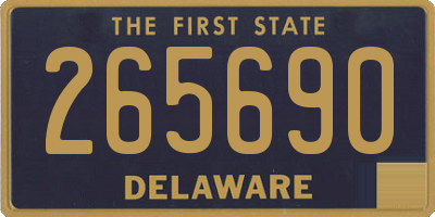 DE license plate 265690