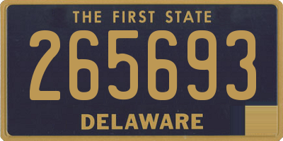 DE license plate 265693