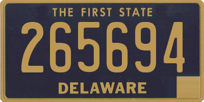 DE license plate 265694
