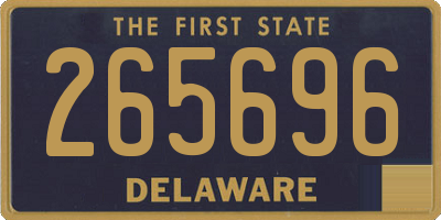 DE license plate 265696