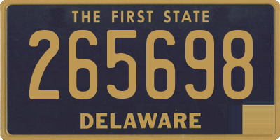 DE license plate 265698