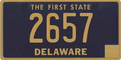 DE license plate 2657