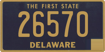 DE license plate 26570