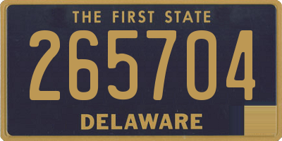 DE license plate 265704