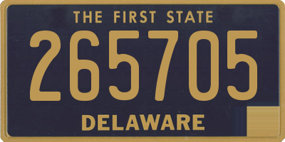 DE license plate 265705
