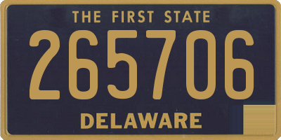 DE license plate 265706