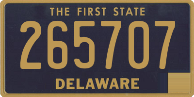 DE license plate 265707