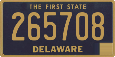 DE license plate 265708