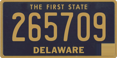 DE license plate 265709