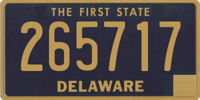 DE license plate 265717