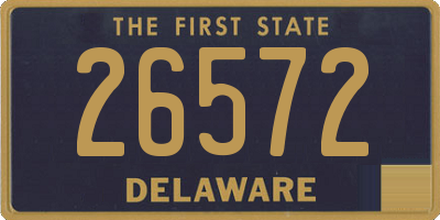 DE license plate 26572