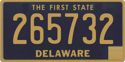 DE license plate 265732